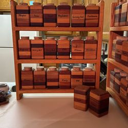 Unique Large Spice Rack, Collection, Solid Wood located in Mesa