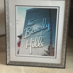 Custom Framed Beverly Hills Hotel Print