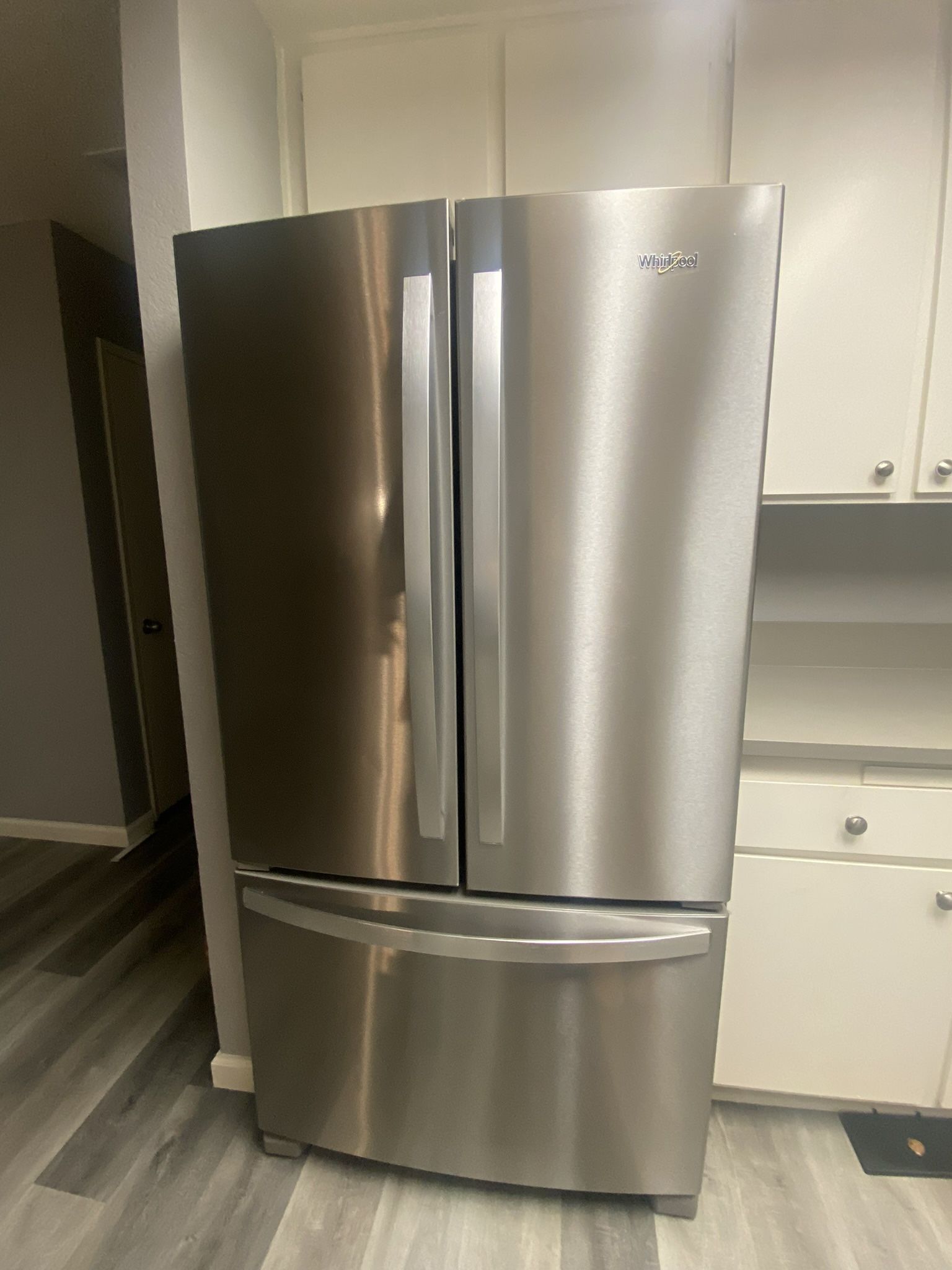 Whirlpool Stainless Steel Refrigerator- Great Condition