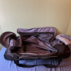 Wrangler Jumbo 36” Drop-bottom Rolling Duffel With Telescope Handle - Black