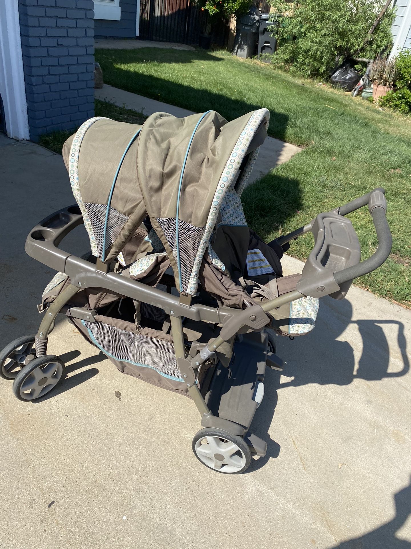Double Seat Baby Stroller