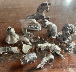 Pewter animals collection