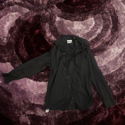 Black Calvin Klein button-up. Size L/16/32-33