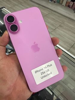 Pink IPhone 16 or 16 plus unlocked . Cash or $50 down w approval