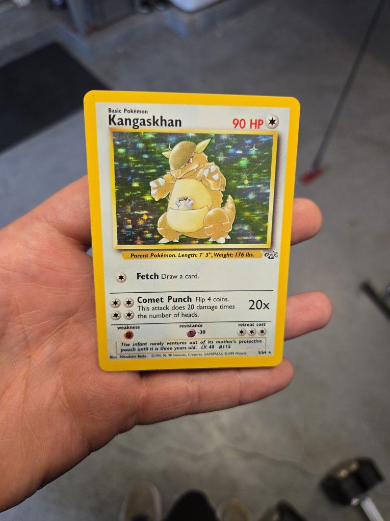 Pokemon TCG Card Kangaskhan 5/64 Holo Jungle Set