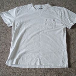 White Dickies Men's Short Sleeve Heavyweight Pocket T-Shirt