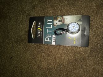 Pet lit jewel light for dogs collar