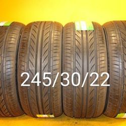 4 New Tires For Sale 245/30/22 We Service Motorcycle Tires