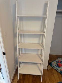 White bookshelf