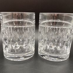 Ralph Lauren Aston Double Old Fashion/Whiskey Glasses - Set of 2