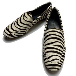 BANANA REPUBLIC WOMENS ZEBRA Calf Hair Please see price tag remainder on bottom Otherwise like new!