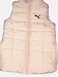 Puma Way 1 Girls Puffer Vest Jacket Light Peach/Pink Color Style # 1333175 7/8