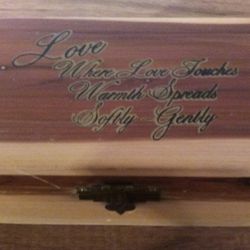 Beautiful Solid Wood Box (5.5"x 3.5"x 2") Nicely Stained & Vanished with Hinged Lid for Storing Jewelry, Tarot Cards, Oils, Art & Sewing Supplies, Etc
