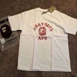 size large n men bape shirt $40