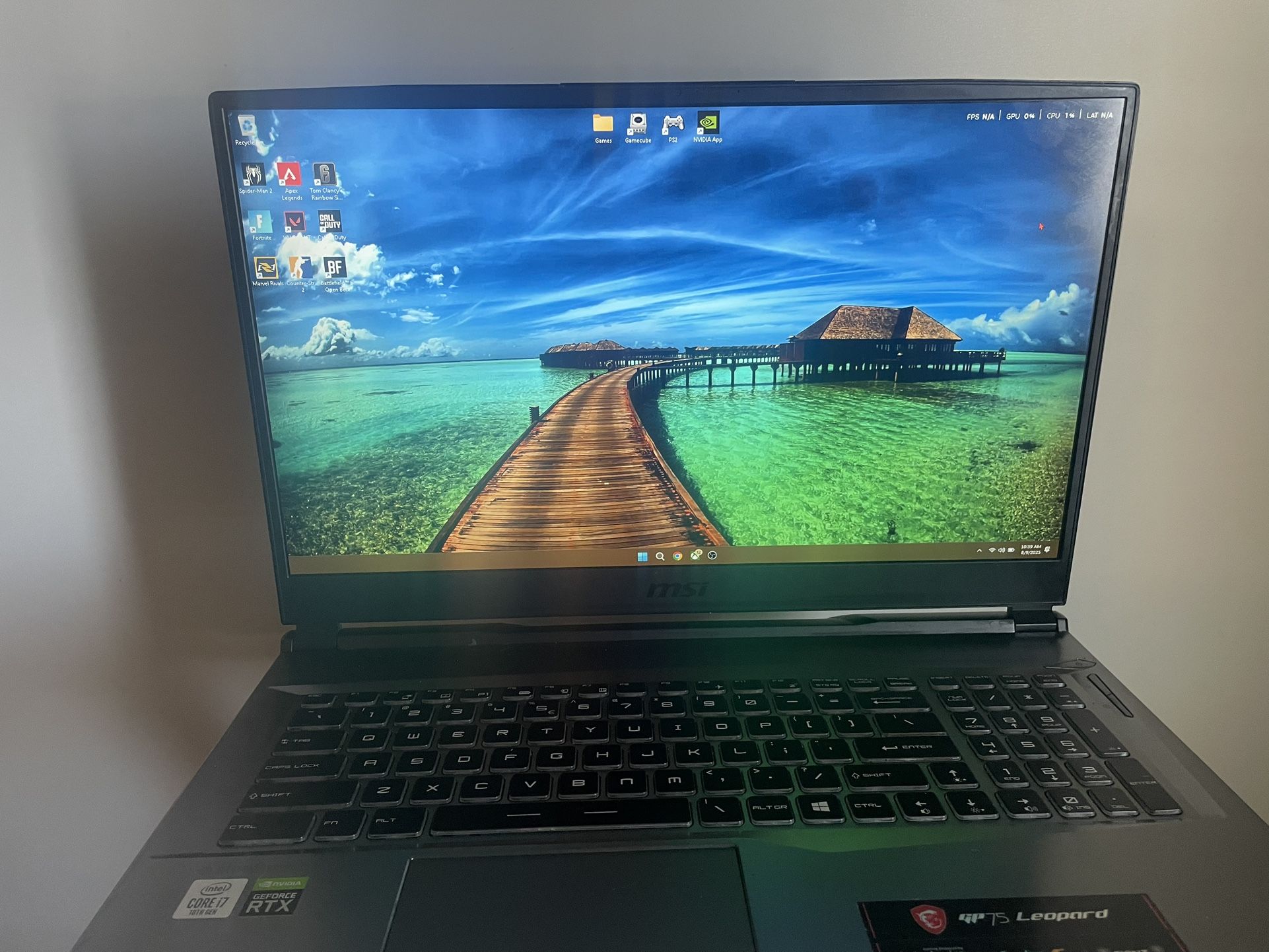 MSI Gaming Laptop (rtx 2070)