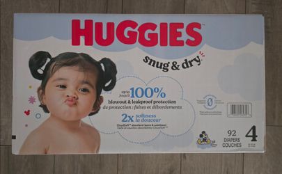 Huggies Snug & Dry Size 4 Diapers 92 Count