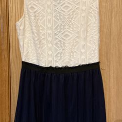 White And Blue Dress