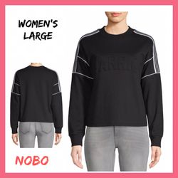 NWT NOBO Black Graphic Sweatshirt Sz:Large