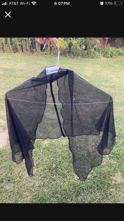 Black Sheer Shoulder Cape Halloween Accessories