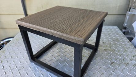 Aluminum End Table Square Side Table Coffee Table Flower Plant Pot Display Stand