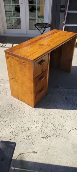 Solid wood custom made desk