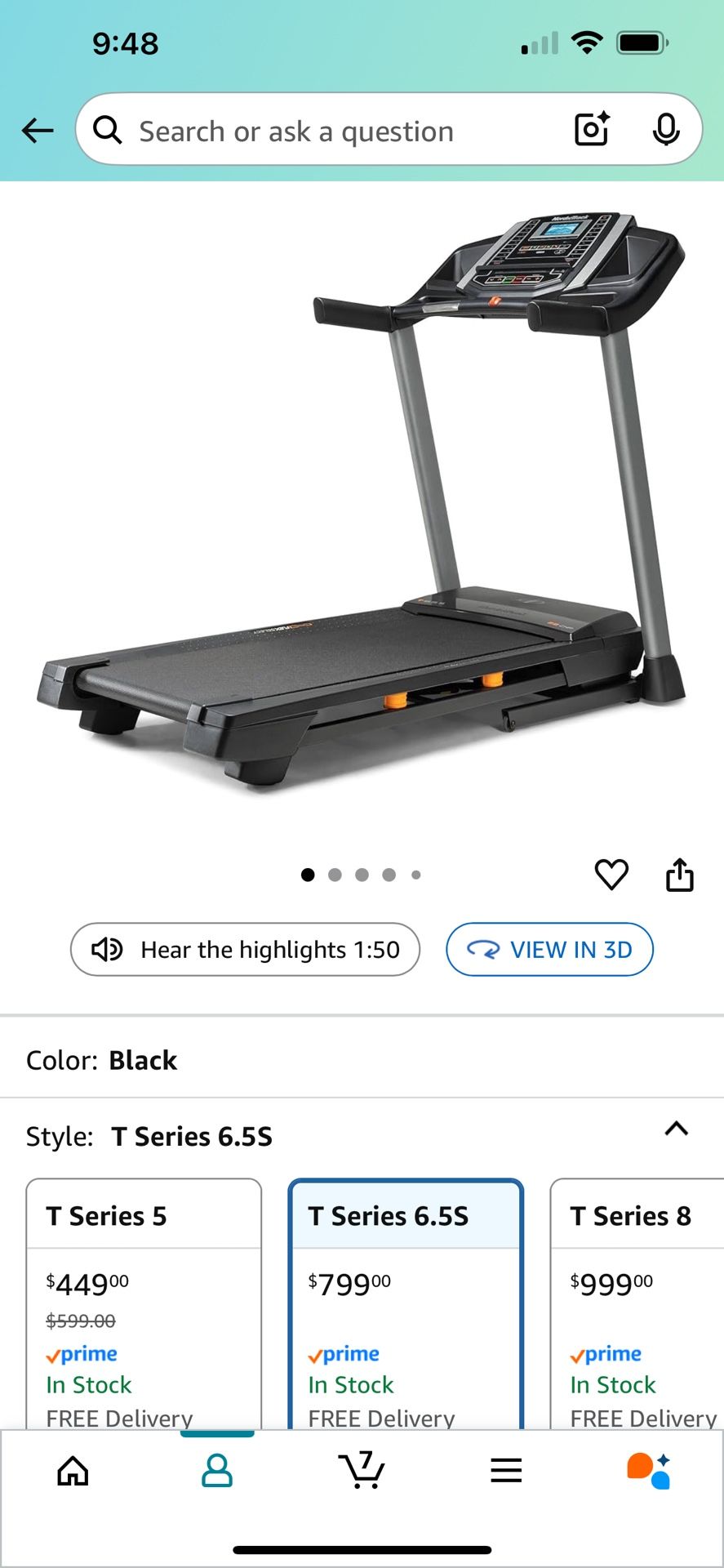 NordicTrack Treadmill 