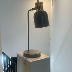 Grey Desk Table Lamp
