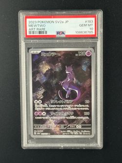 Pokémon Mewtwo 151 Art Rare #183 – PSA Gem Mint 10
