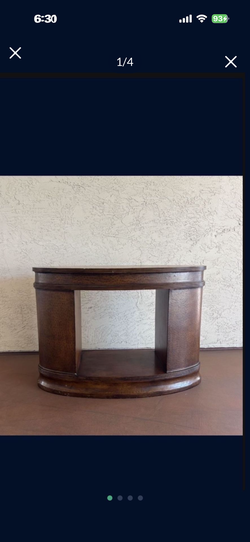 One Heavy Solid Wood Oval Dining Table Base