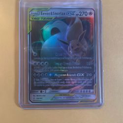 Eevee And Snorlax Gx Tag Team Card 120/181