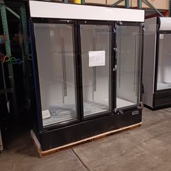 3 Glass Door Upright Commercial Flowers Restaurant Food Drinks Refrigerator 