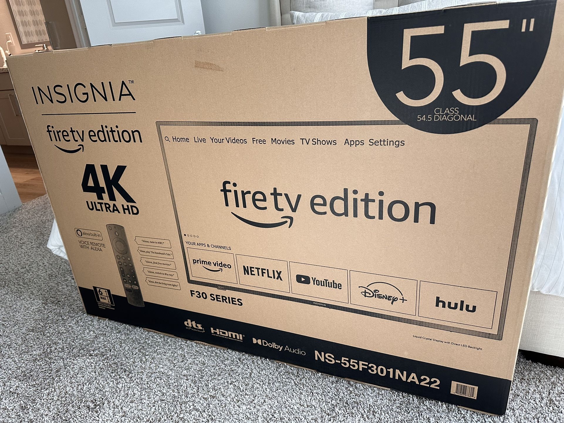Insigniaâ„¢ - 55" Class F30 Series LED 4K UHD Smart Fire TV