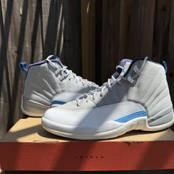 Jordan 12 retro “university blue/ grey” 10M