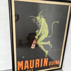 Maurin Green Devil Framed Poster