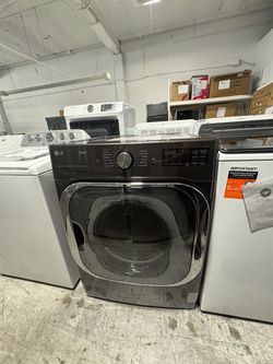 LG ThinQ Front Load Dryer Black Steel