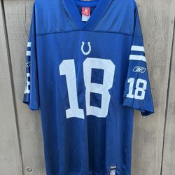 Reebok NFL Equipment Indianapolis Colts #18 Peyton Manning White