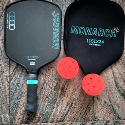 11SIX24 Monarch All-Court 16mm Carbon Fiber Pickleball Paddle 