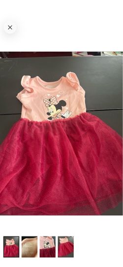 Disney Minnie Mouse Pink Bodice with Maroone Sparkle Tulle Dress