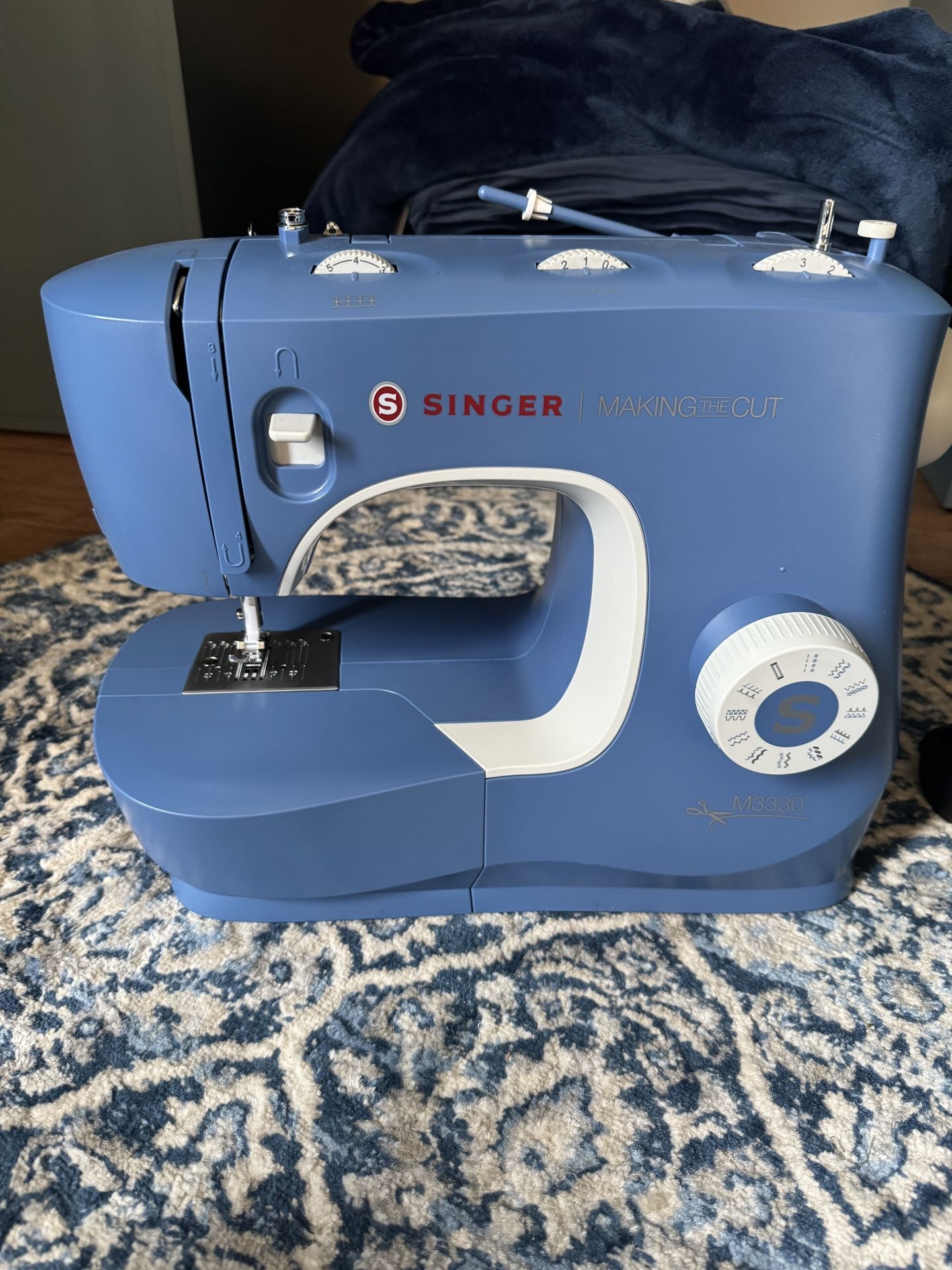 Singer Blue Sewing Machine