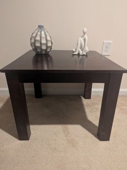 Wooden solid side table