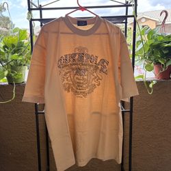VINTAGE Y2K Tan/Yellowish Southpole Spell Out Shirt Size XL