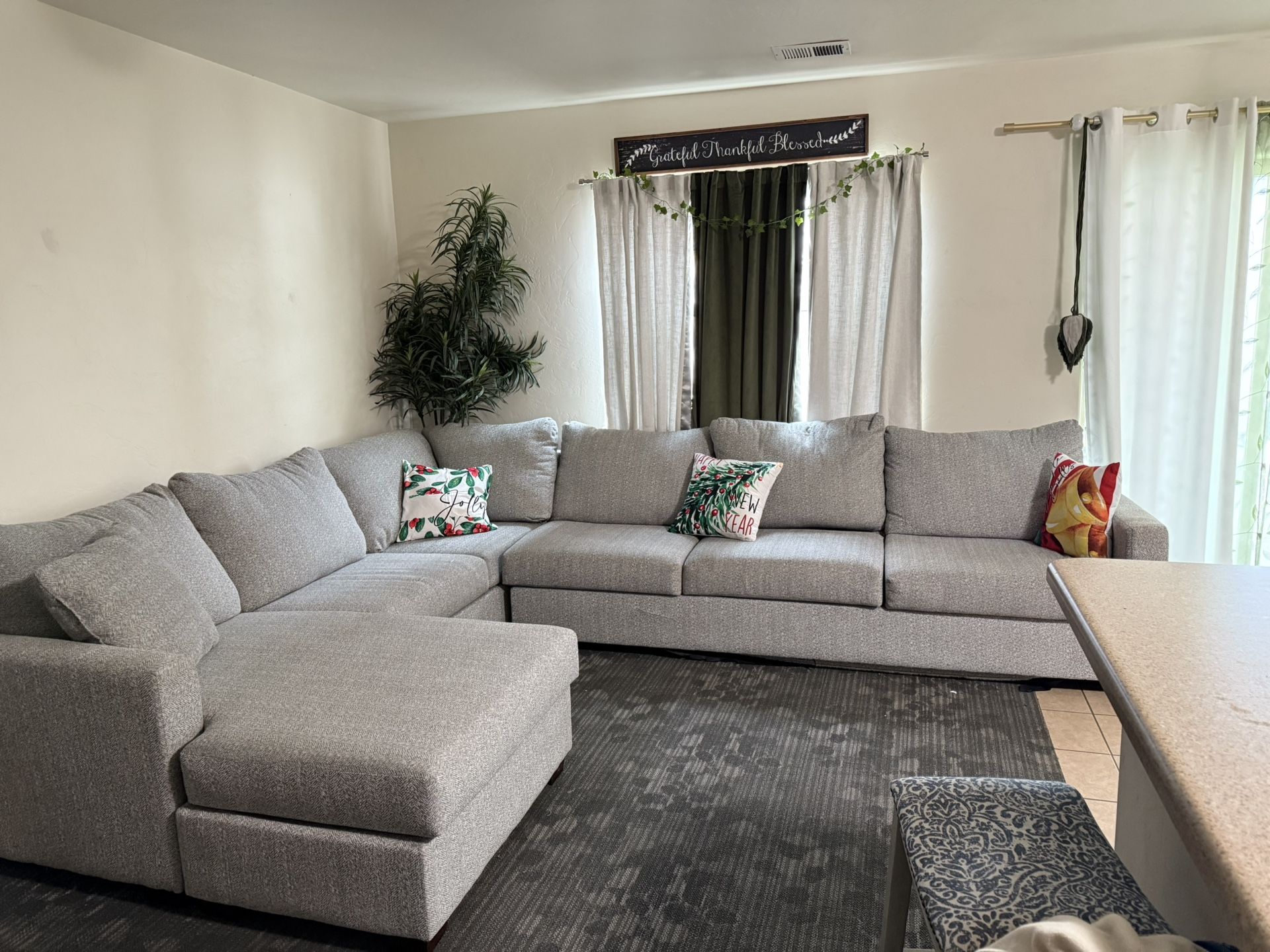 Light gray sectional 