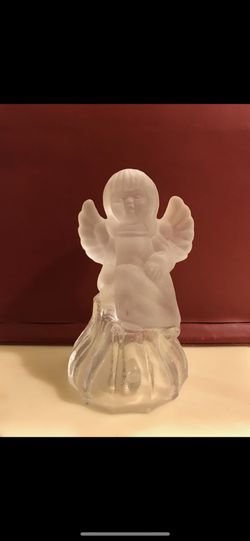 Glass angel bell