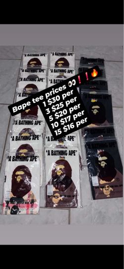 A Bathing Ape BAPE Graphic T-Shirts Bundle
