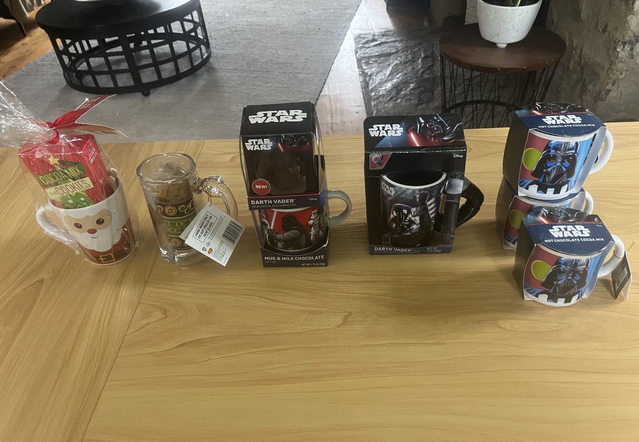 Assorted Collector Mug Sets - Wizarding World, Star Wars, Christmas