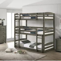 Triple Twin Bunk Bed 