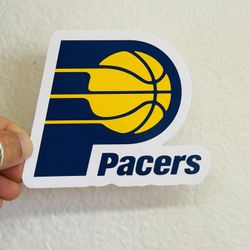 5 inch Indiana Pacers Basketball NBA Car Bumper Decal