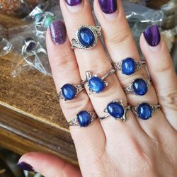 Adjustable Kyanite Rings