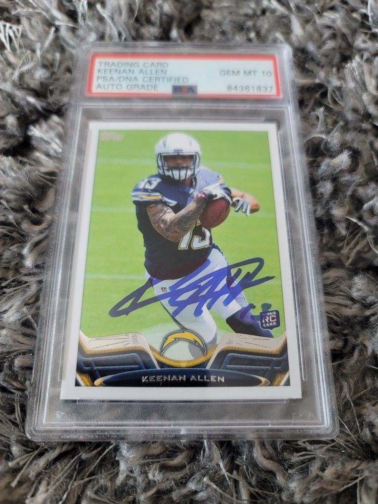 Keenan Allen Auto Signed 2013 Topps RC SD LA Chargers PSA/DNA GEM MINT 10 AUTO