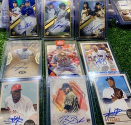 Autographed Rookie Baseball Cards And More Make Offers Red Sox Phillies Astros Padres Giants Royals